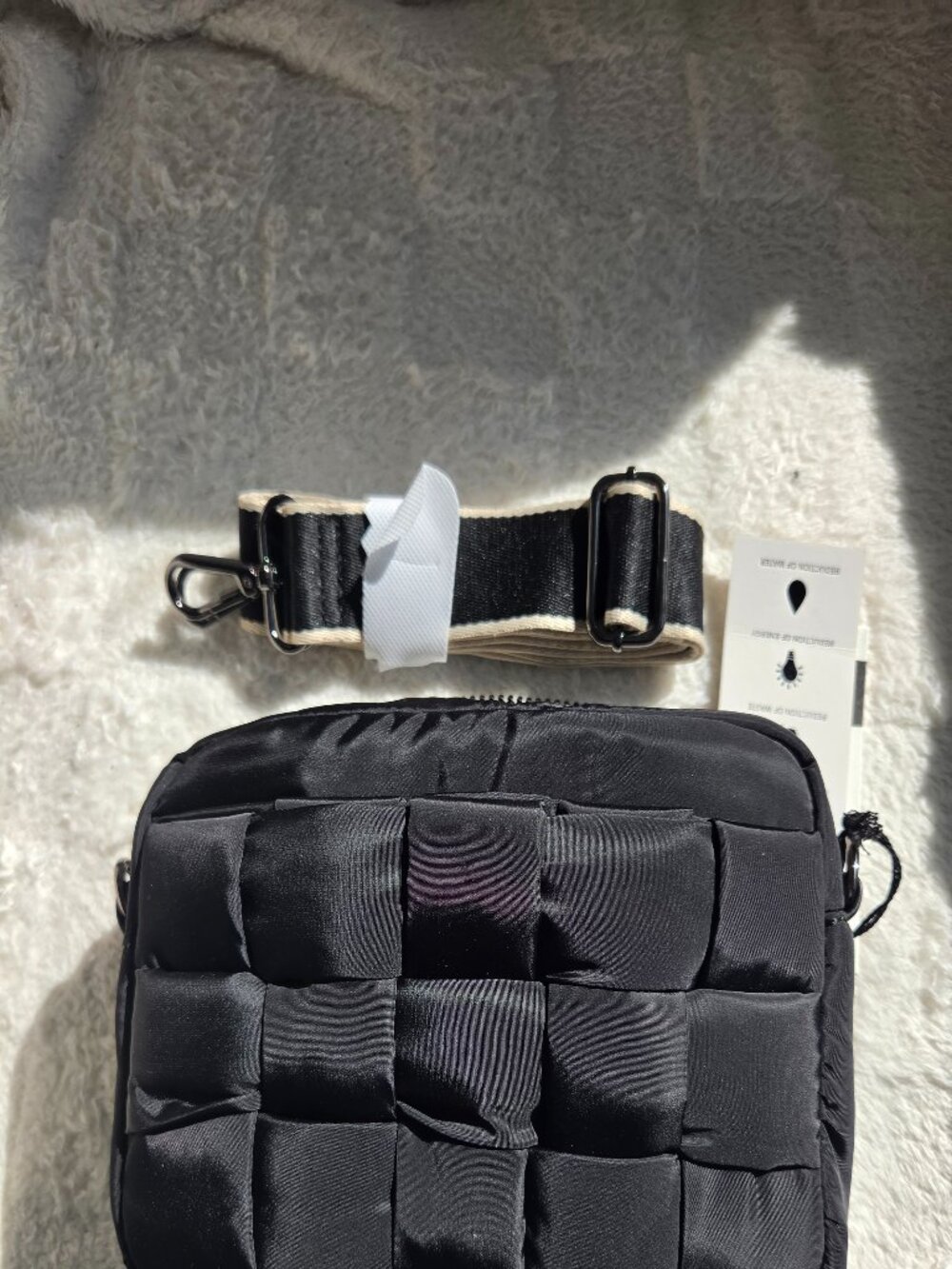 Sol and Selene, Inspiration - Woven Nylon Crossbody, Black, NWT